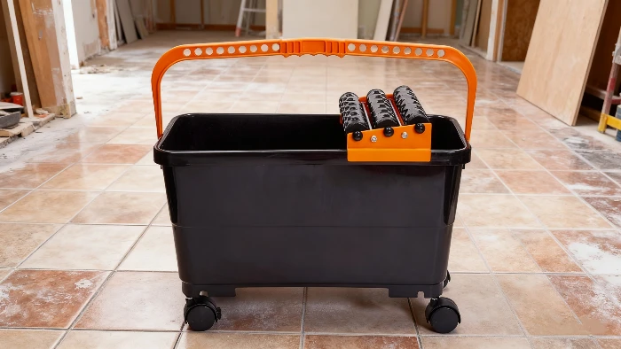 grout bucket and sponge grout bucket and sponge